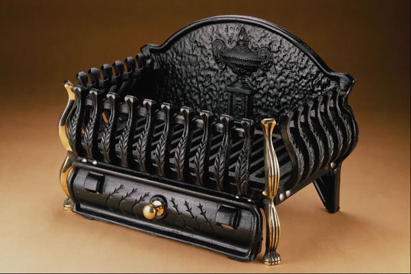763039 Cast Iron Fire Basket, Hammered Finish A4 Photo Print