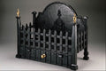 763042 Cast Iron Fire Basket, Portcullis Design A4 Photo Print