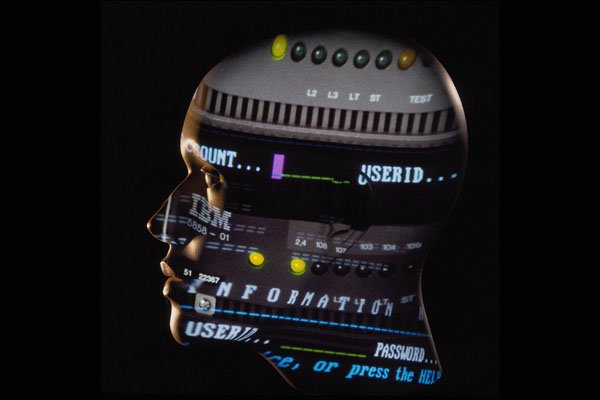 763047 Techno Head A4 Photo Print