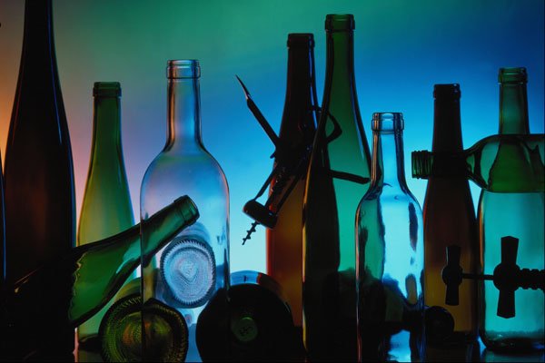 763051 Empty Bottles A4 Photo Print