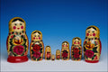 764000 Traditional Painted Russian Doll Set A4 Photo Print