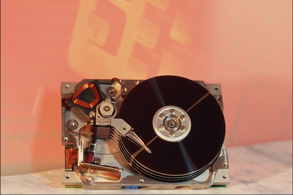 764008 Hard Drive, Keyboard Background A4 Photo Print