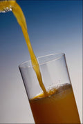764023 Orange Juice Poured Into Glass A4 Photo Print
