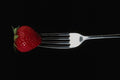 764024 Fork With Strawberry A4 Photo Print