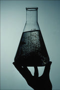 764026 Hand Holding Laboratory Beaker, Precipitate In Solution A4 Photo Print