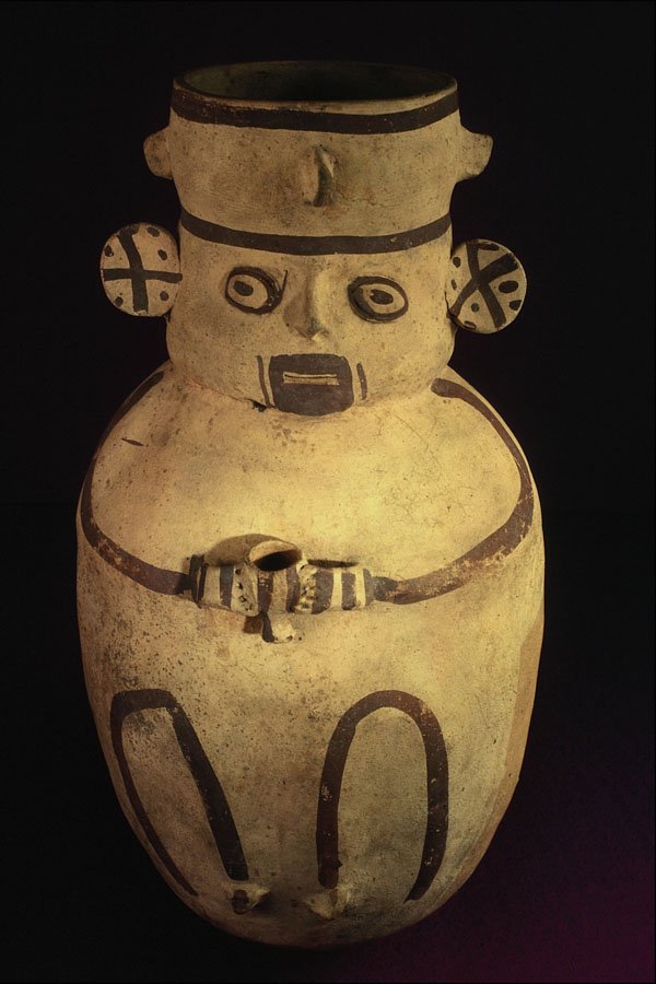 764036 Pre Columbian Pottery Vessel, In Human Form, South America A4 Photo Print