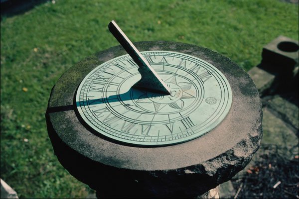 764045 Sundial, IIkley Cemetery, West Yorkshire, England A4 Photo Print
