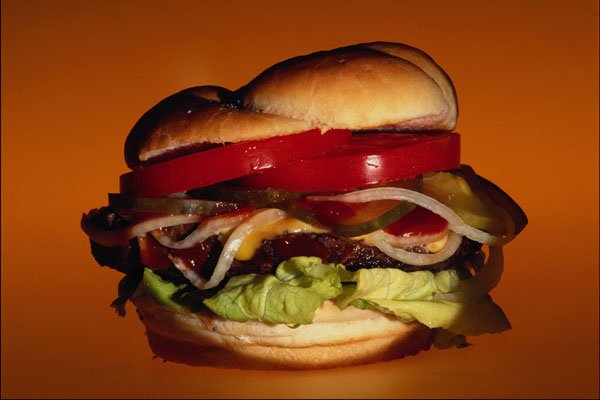 764049 Hamburger With The Works A4 Photo Print