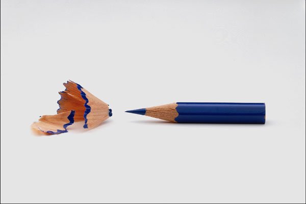764057 Blue Pencil A4 Photo Print