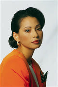 765024 Elegant Woman With Orange Jacket A4 Photo Print
