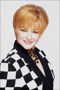 765030 Short Blonde Checkerboard A4 Photo Print