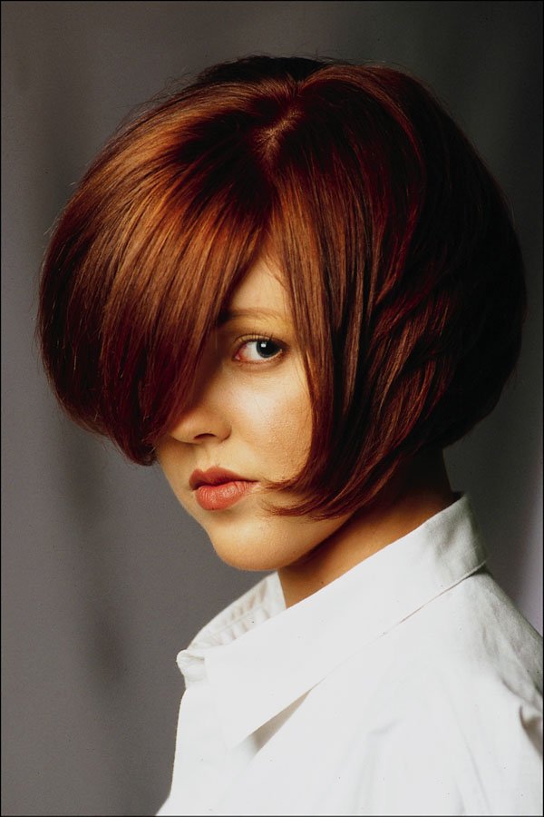 765031 One eye Redhead Woman A4 Photo Print