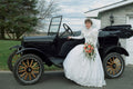 765048 Bride Against An Old Ford Model T A4 Photo Print