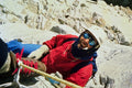 765074 Viki Groselj Under The Lho La Saddle, Himalaya Mountains A4 Photo Print