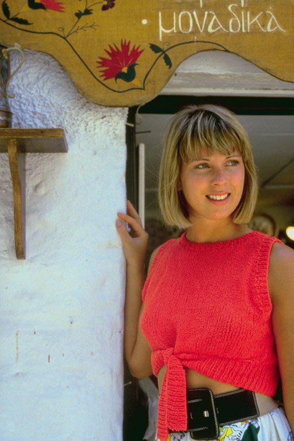 766010 Girl In Doorway, Greece A4 Photo Print