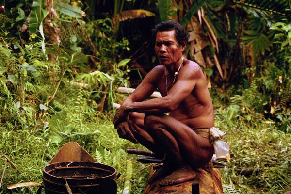 766022 Mentawai Men, Siberut Island, Indonesia A4 Photo Print