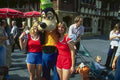 766025 Girls With Goofy, Disney World, Florida, U.S.A. A4 Photo Print