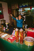 766056 Snake Man, Night Market, Taipei, Taiwan A4 Photo Print
