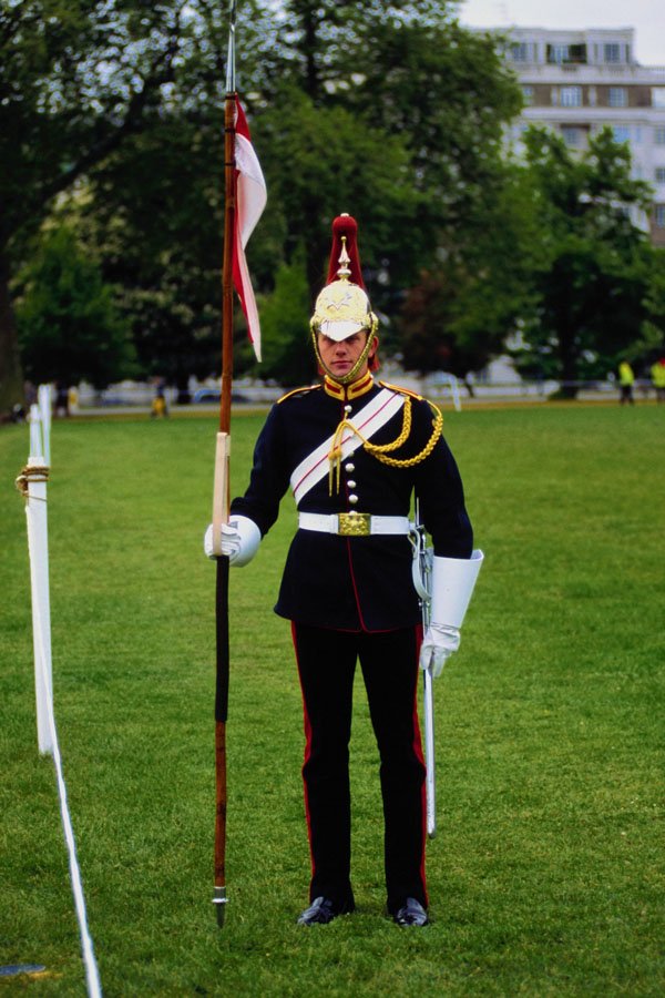 766068 Lance Marker, Blues And Royals A4 Photo Print