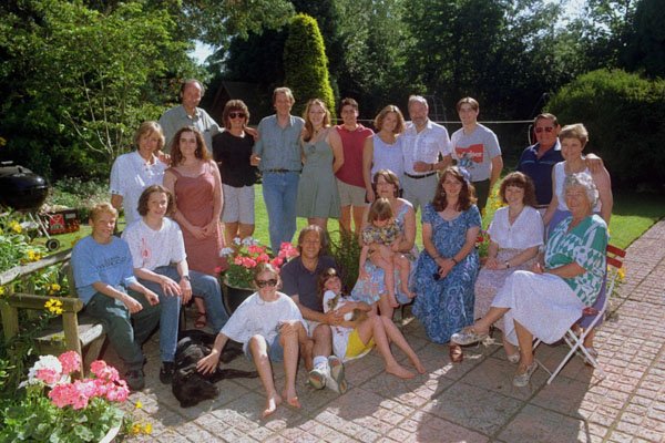 766077 Large Family Group, England A4 Photo Print