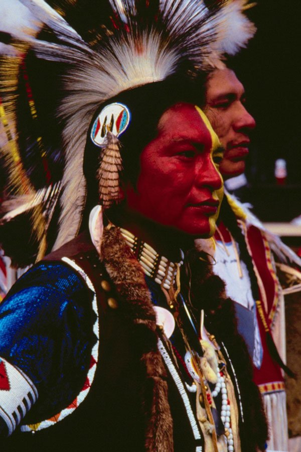 766091 Indian Dancer In Full Costume, Cody, Wyoming, U.S.A. A4 Photo Print