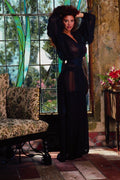 766093 Nina, Black Evening Gown A4 Photo Print