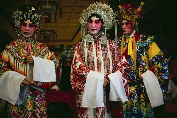 766099 Chinese Opera Singers, Hong Kong A4 Photo Print