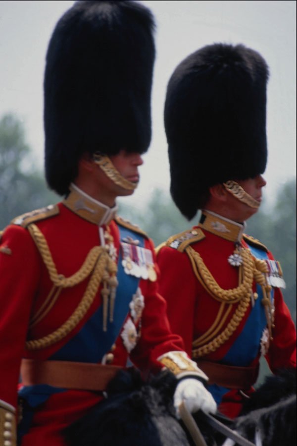 767041 Prince Charles And Duke Of Kent Trooping The Color, 1990 A4 Photo Print