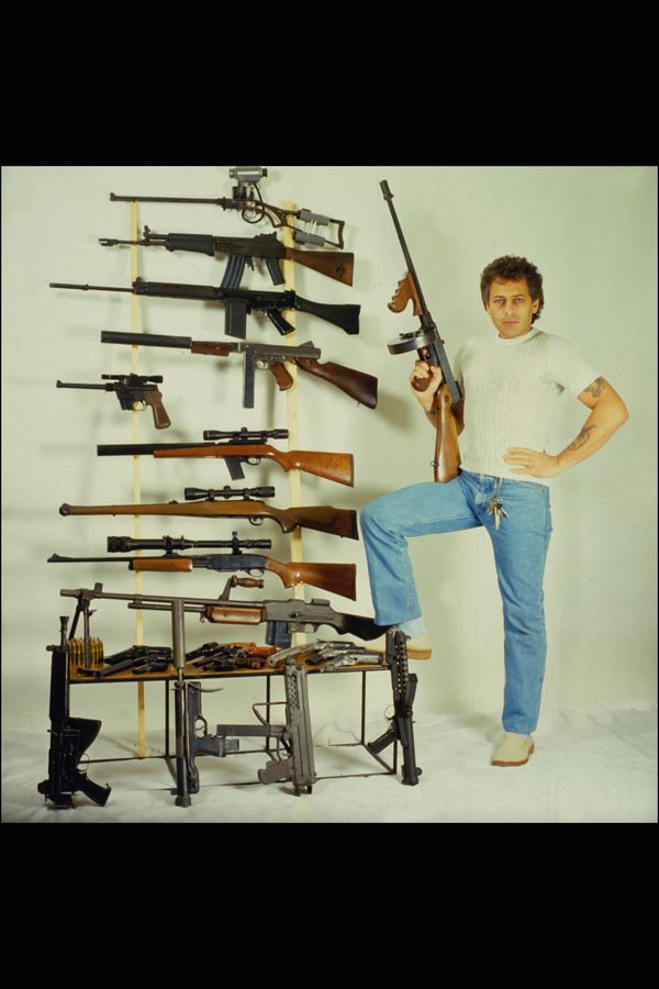 767098 Selection Of Semi automatic Rifles, Pistols And Revolvers A4 Photo Print