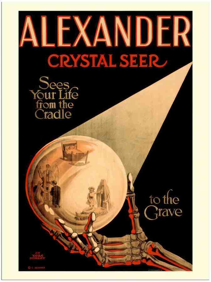 768 alexander crystal seer magic poster 2 Vintage Advert A4 Photo Print