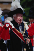 768002 Sir Edward Heath In The Garter Procession, 1992 A4 Photo Print