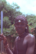 768010 Masai Tribesman, Africa A4 Photo Print