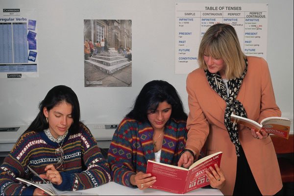 768049 Students And Teacher In English Course At School A4 Photo Print