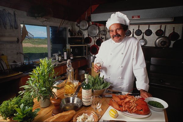 768072 French Chef Georges, La Fine Grobe, New Brunswick, Canada A4 Photo Print
