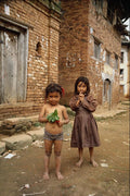 768080 Children Of Pharping Village, Kathmandu Valley, Nepal A4 Photo Print