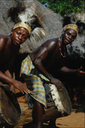 768095 Drummers For Giriama Dancers, Kenya A4 Photo Print