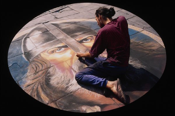 769011 Pavement Artist, York A4 Photo Print