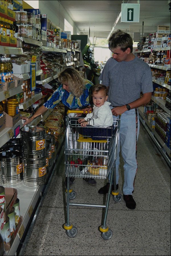 769017 Family, Shopping A4 Photo Print