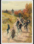77 cycling penny farthing velocipede Advert A4 Photo Print