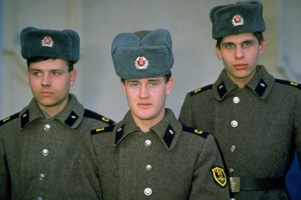 770012 Soldiers, Moscow, Russia A4 Photo Print