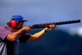 770053 Trap Shooting Event, Victoria, British Columbia, Canada, 1994 A4 Photo Print