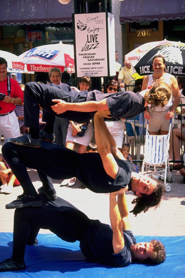 770062 Acrobat Buskers A4 Photo Print