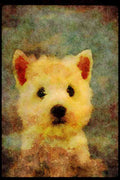 771079 West Highland Puppy A4 Limited Edition Watercolour Print