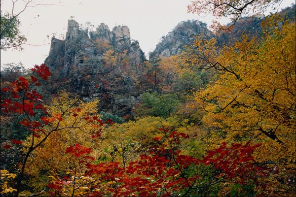 772014 Mount Soraksan In Fall A4 Photo Print