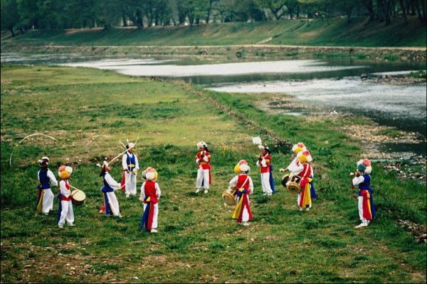772042 Instrumental Music Of Peasants A4 Photo Print