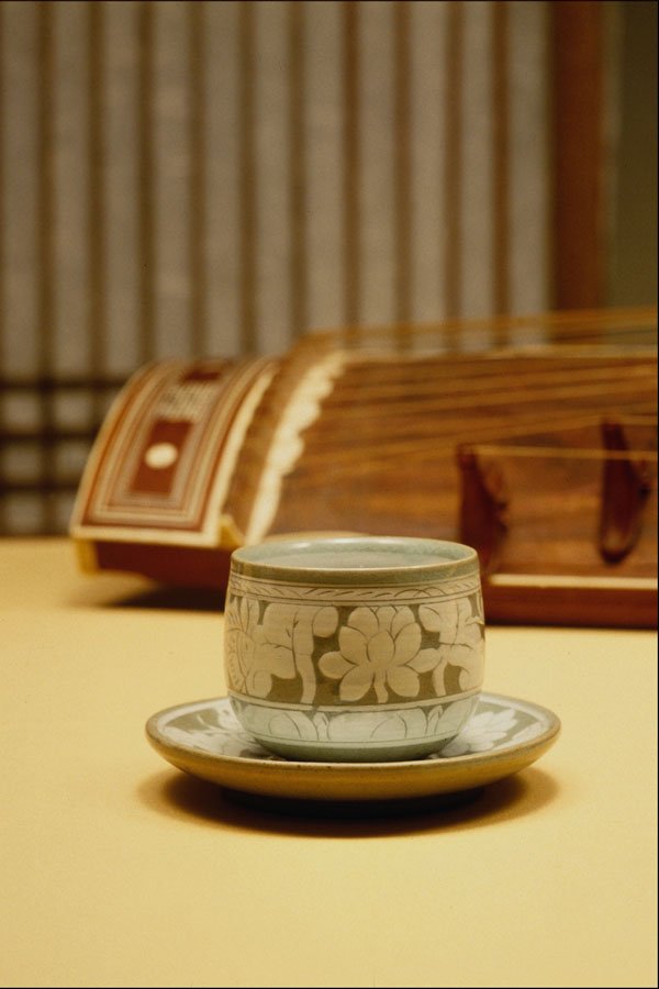 772061 Gayageum And Teacup A4 Photo Print