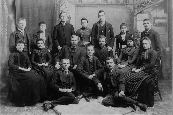 773053 Model School, Woodstock, Ontario, Circa 1887, C 1408 A4 Photo Print