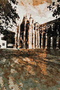 776000 West Minister Abbey, London, England A4 Limited Edition Watercolour Print