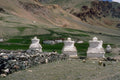 776001 Buddhist Chortens And Mani Wall, Ladakh A4 Photo Print