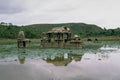 776004 Nagda, Temple In Tank, Northern India A4 Photo Print